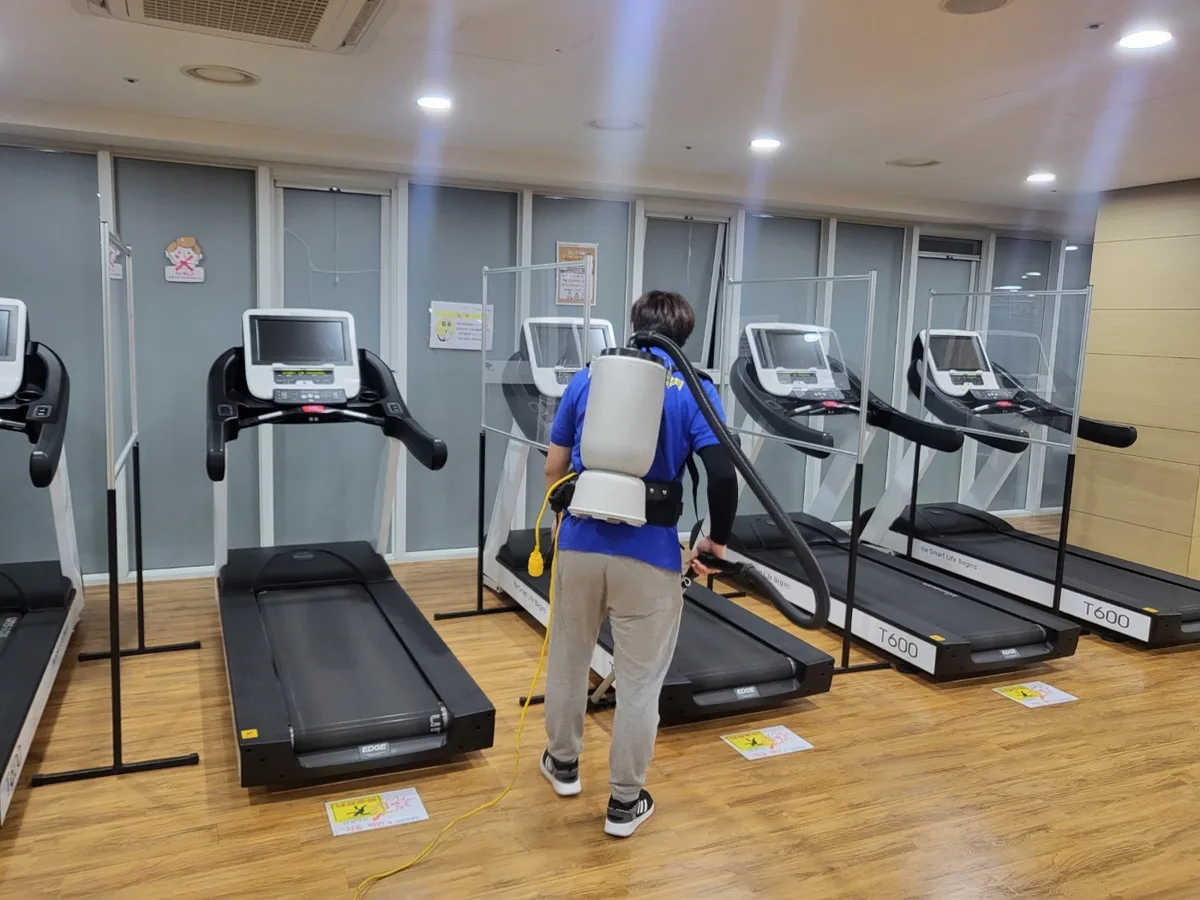 동구 지산동 헬스장 탕비실 직원 휴게공간 위생청소 사례 - 행진크린
